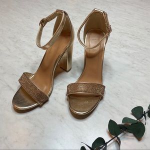 Gold Strap Heel
